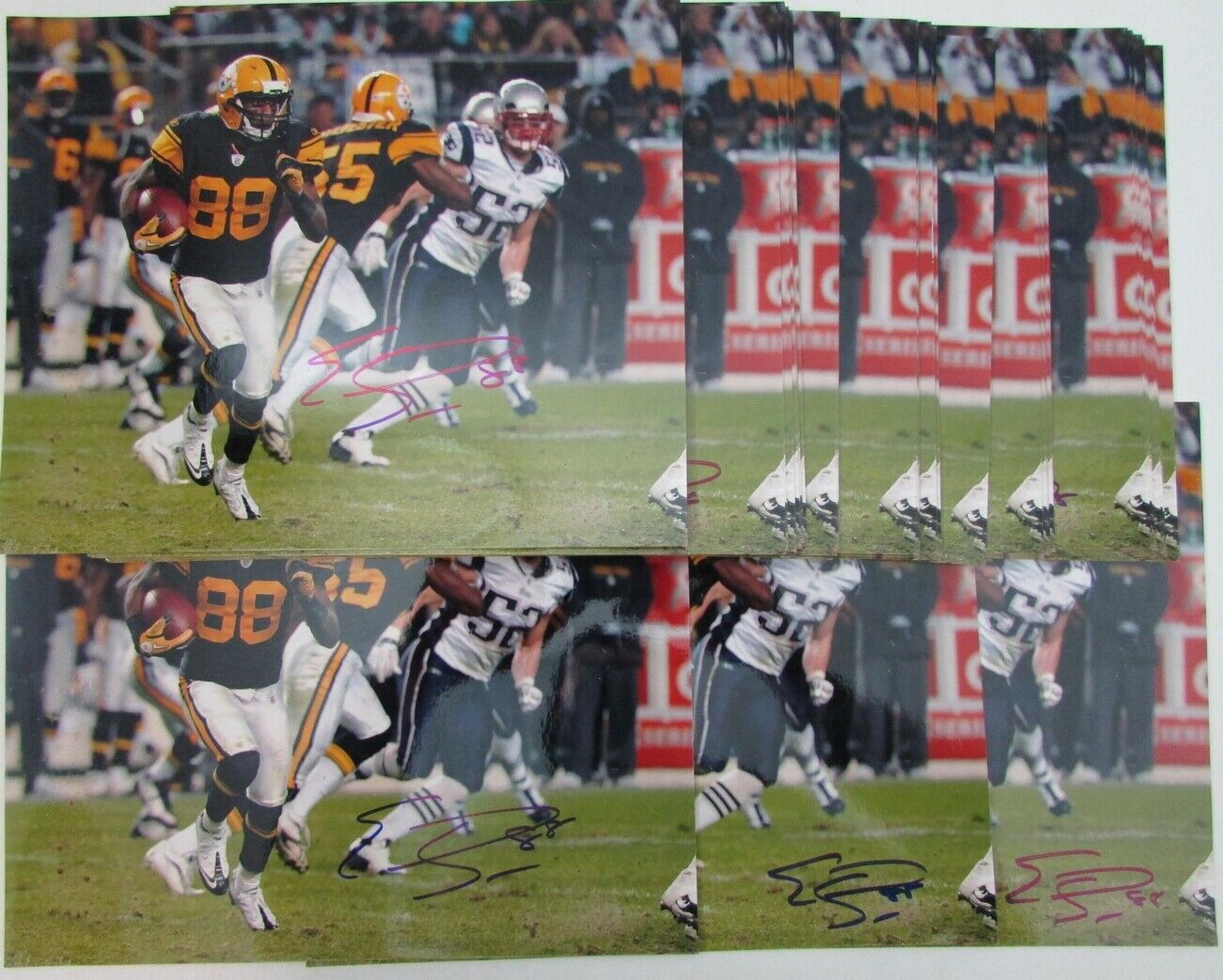 Lot of 63 Emmanuel Sanders Pittsburgh Steelers Signed 8x10 Photo  157587