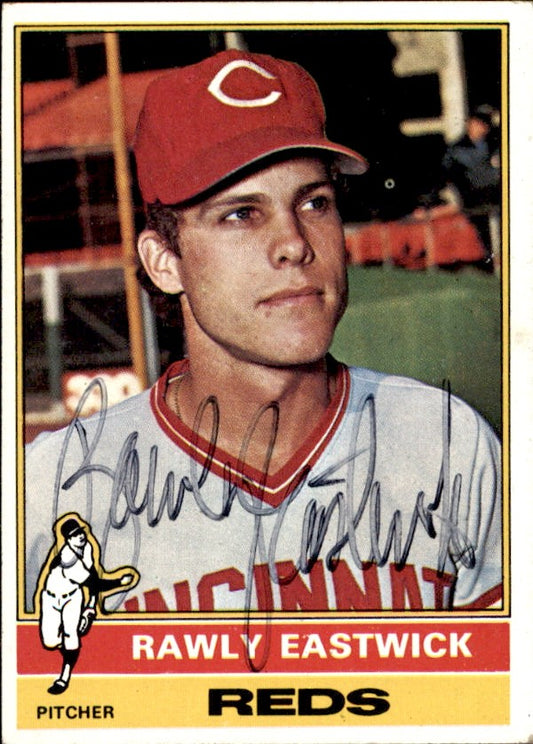 Rawly Eastwick Autographed 1976 TOPPS Card #469 Cincinnati Reds 183463