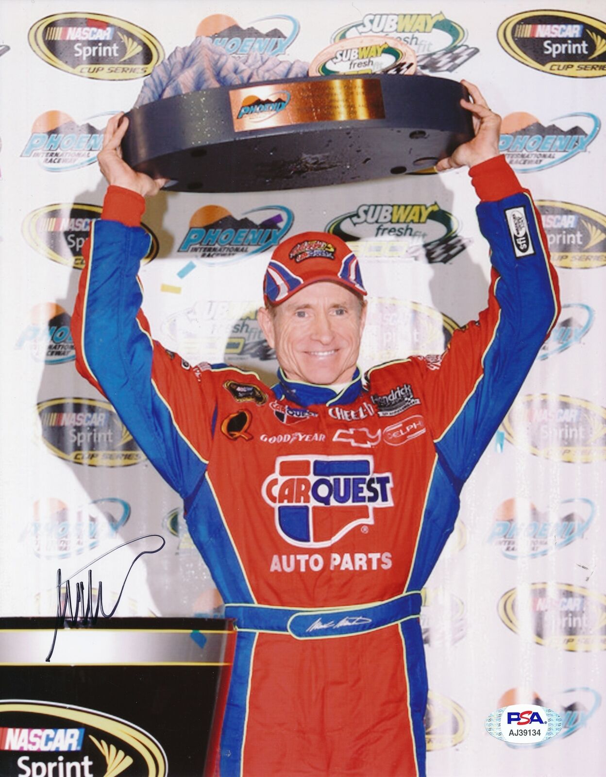 Mark Martin NASCAR Driver Signed/Autographed 8x10 Photo PSA/DNA 164372