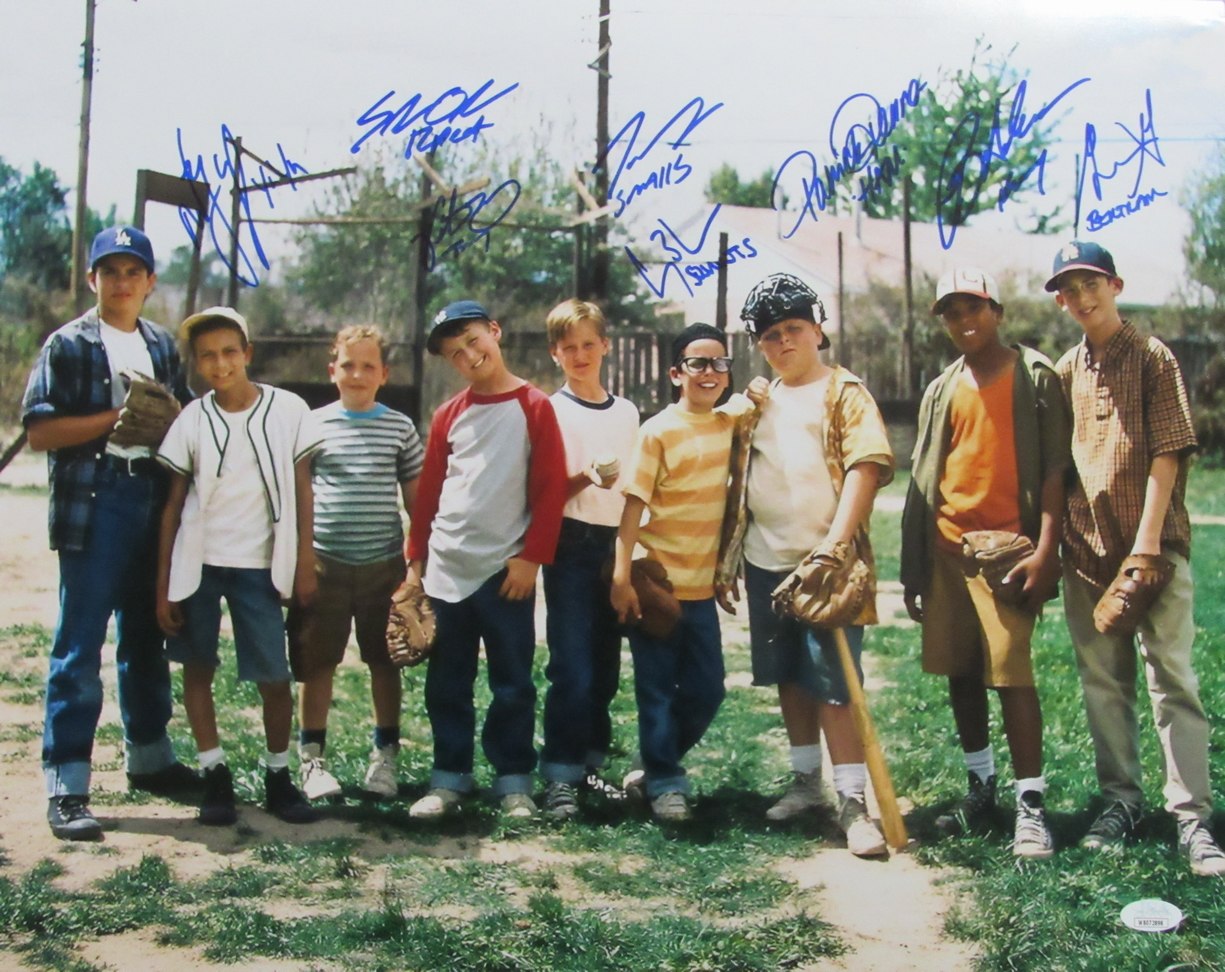 "Sandlot" Multi-Signed/Inscribed by 8 Cast Members 16x20 Photo JSA 185604