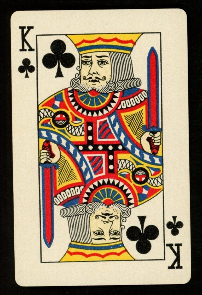 Brown Bigelow 1953 LOU GEHRIG YANKEES HOF Playing Card King of Clubs