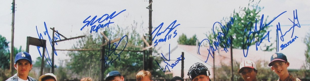 "The Sandlot" Multi-Signed/Auto by 8 Players 16x20 Photo Framed JSA 191904