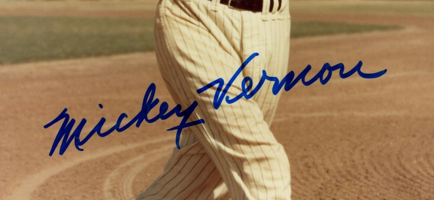 Mickey Vernon Senators Signed/Autographed 8x10 Photo JSA 154488