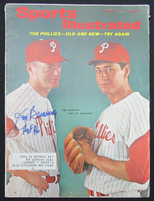 Jim Bunning HOF Signed/Inscribed 3/1/1965 Sports Illustrated Magazine JSA 186475