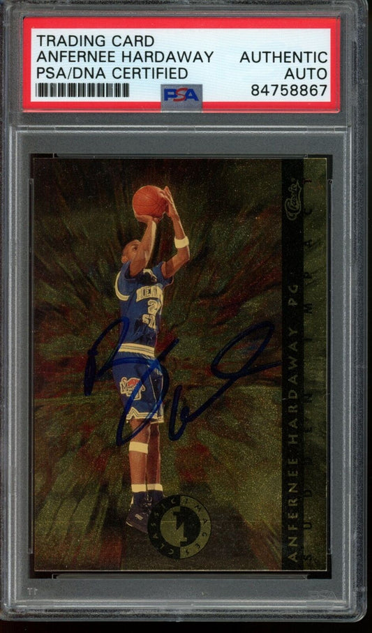 1993 Classic Images Anfernee Hardaway #SI13 Card Signed Memphis State PSA/DNA