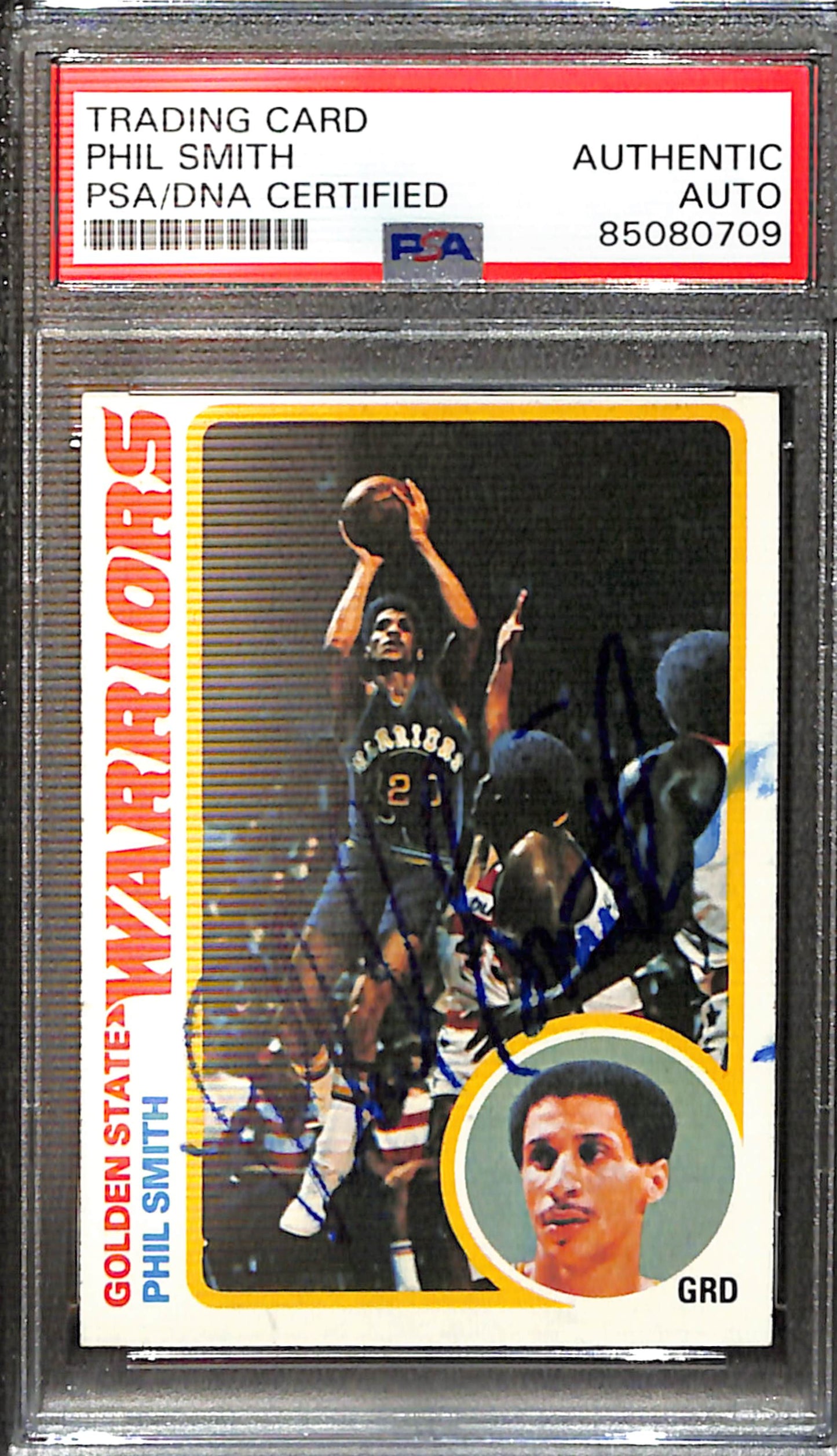 Phil Smith Signed/Auto 1978 Topps Card #33 Warriors PSA/DNA 185413