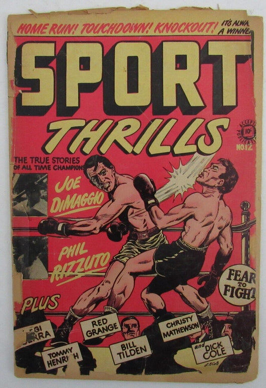 1950 Sport Thrills Comic #12 Joe DiMaggio & Phil Rizzuto 163905