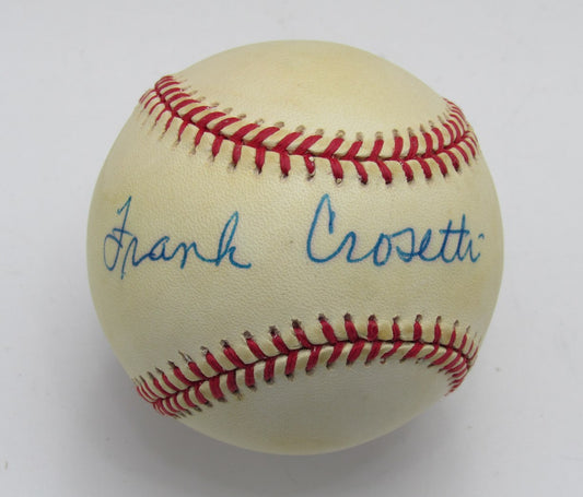 Frank Crosetti Signed/Autographed OAL Baseball New York Yankees PSA/DNA 191724