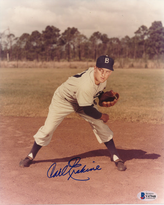 Carl Erskine Signed/Autographed 8x10 Photo Brooklyn Dodgers Beckett 192308