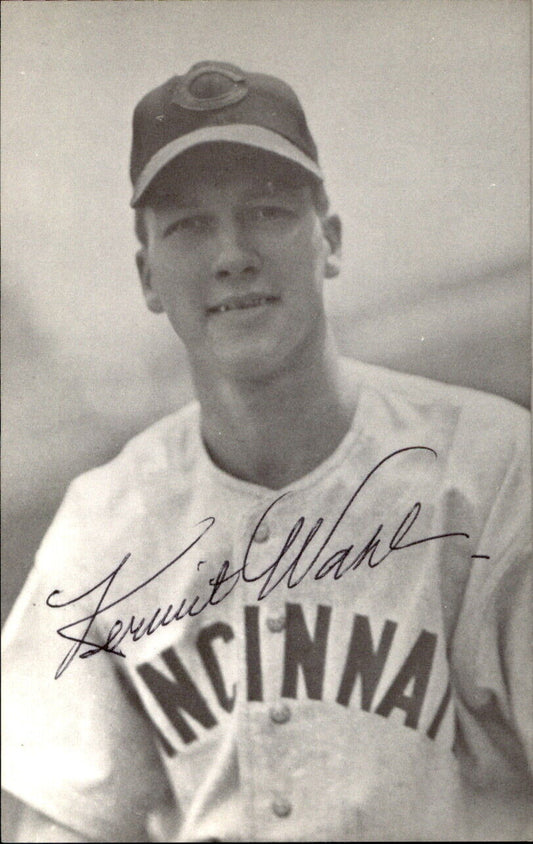 Kermit Wahl Reds d. 1987 Signed/Autographed 3x5  Photo 179295
