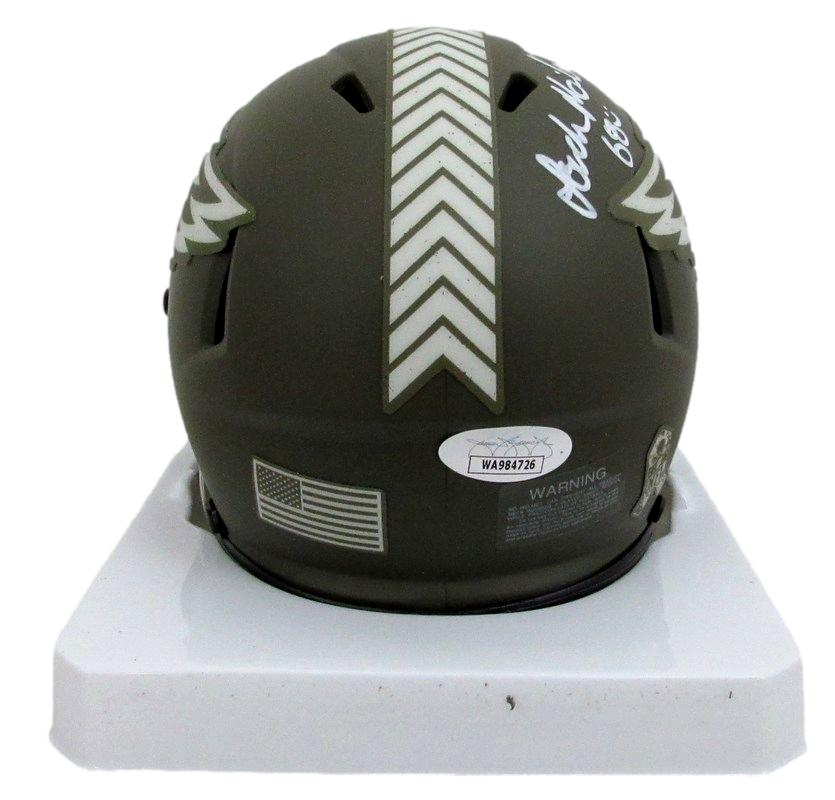 Jordan Mailata Autographed Mini Salute To Service Helmet Eagles JSA 183540