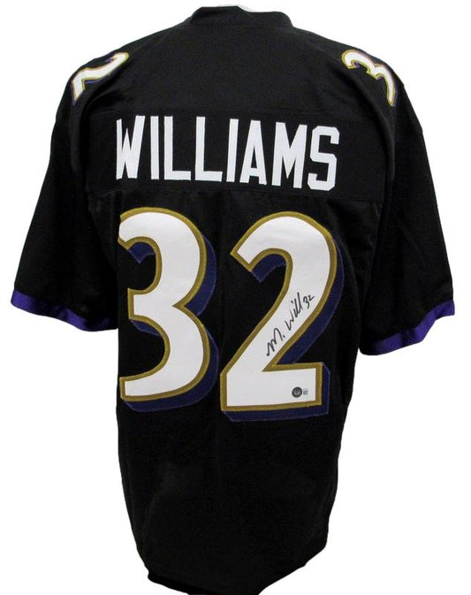 Marcus Williams Signed Black Custom Football Jersey Ravens Beckett 186209