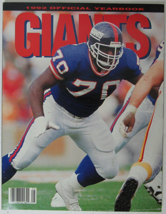 1992 New York Giants Official Yearbook 145084