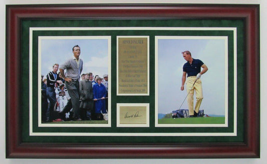 Arnold Palmer Framed Photo Tribute Collage w/Laser Engraved Autograph