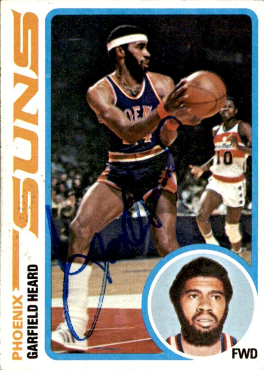 Garfield Heard Autographed 1978-79 TOPPS Basketball Card #54 Suns 183077