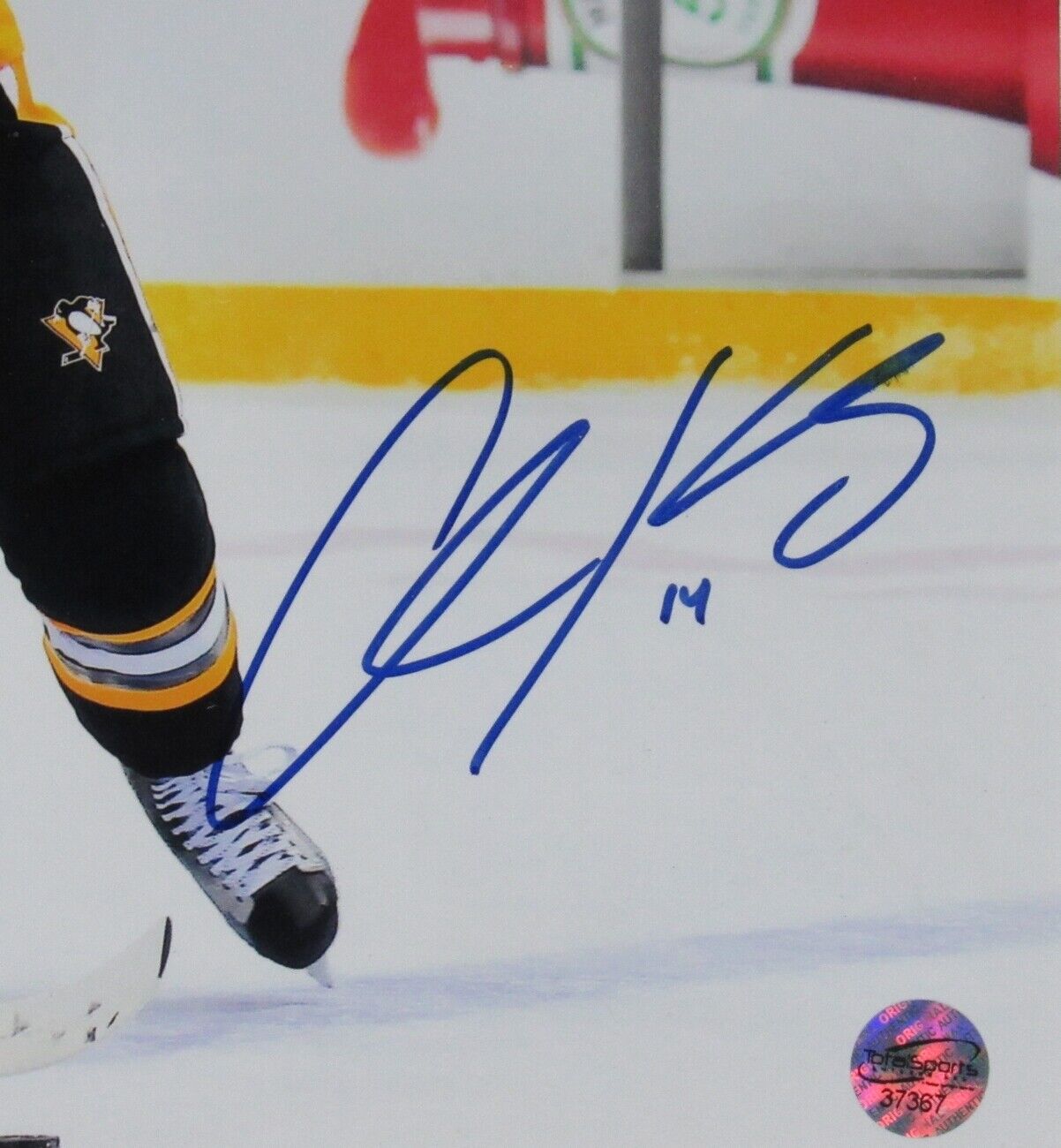 Chris Kunitz Penguins Signed/Autographed 8x10 Photo Framed JSA 149049