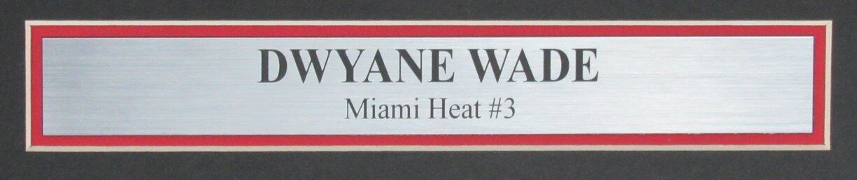 Dwyane Wade Autographed 11x14 Photo Miami Heat Framed Beckett