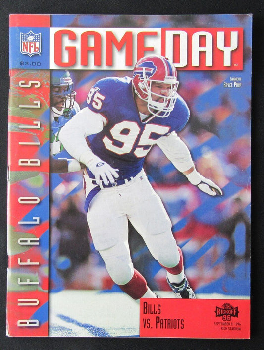 1996 Baltimore Ravens vs. New England Patriots Program Curtis Martin 10/06