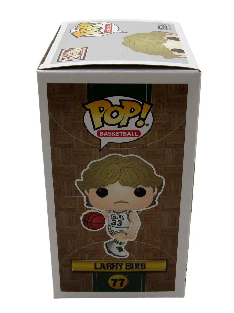 Larry Bird HOF Autographed Funko Pop! #77 Figurine Boston Celtics JSA 183309