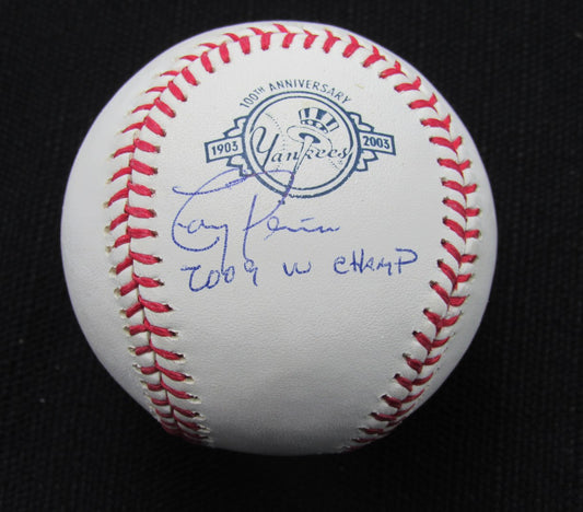 Tony Pena Signed/Auto Yankees 100th OML Baseball MAB Inscr 187097