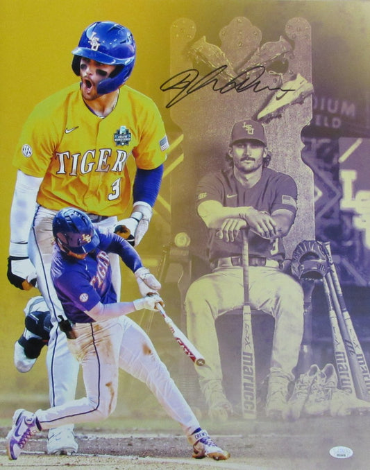 Dylan Crews Autographed 16x20 Photo LSU Tigers JSA 183816