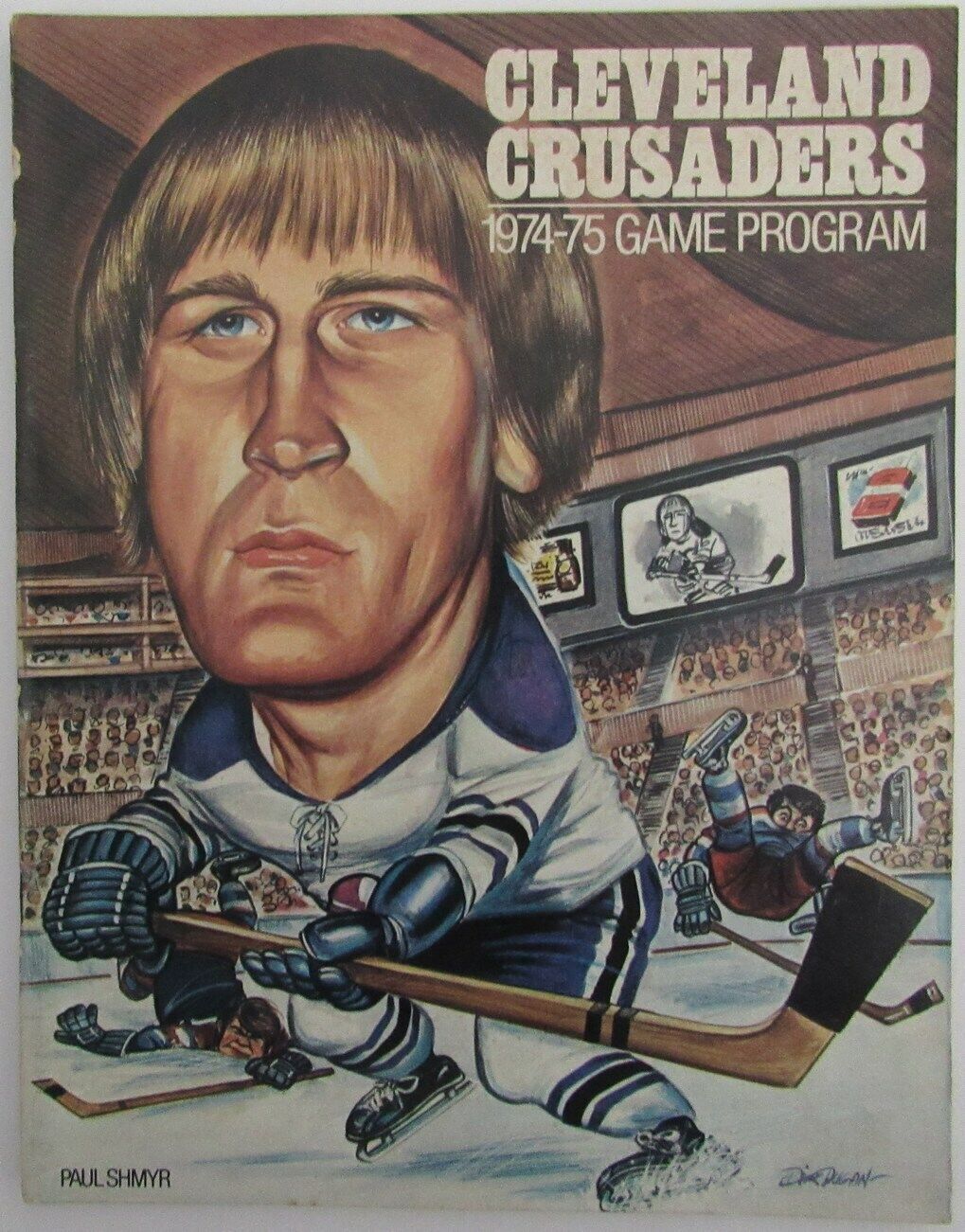 1974-75 Cleveland Crusaders Vs. Quebec Nordiques WHA Hockey Program 150609