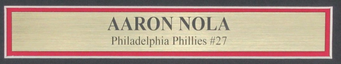 Aaron Nola Signed/Auto 11x14 Photo Philadelphia Phillies Framed Fanatics 189790