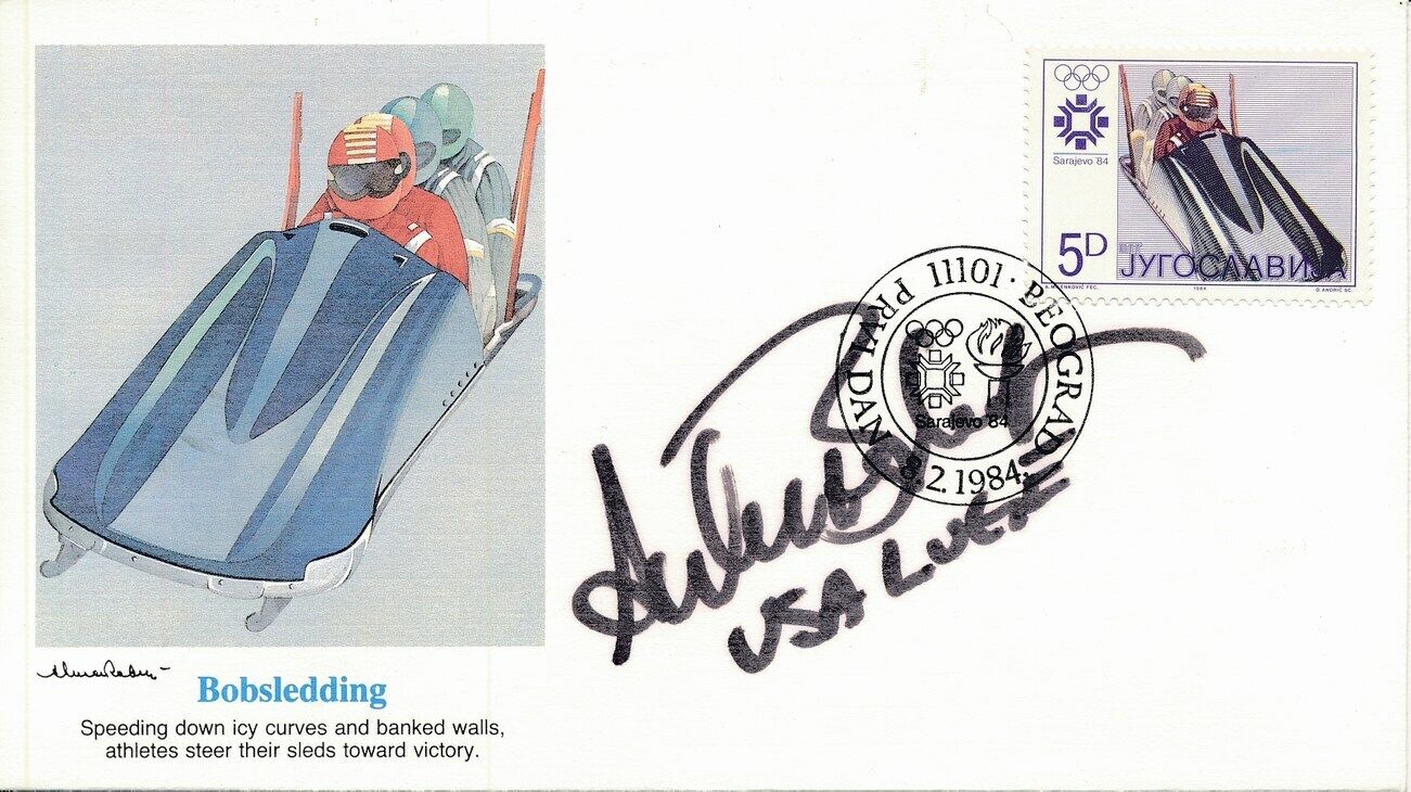 Tony Benshoof Olympic Luge Team Signed 1984 First Day Cover/FDC 151294