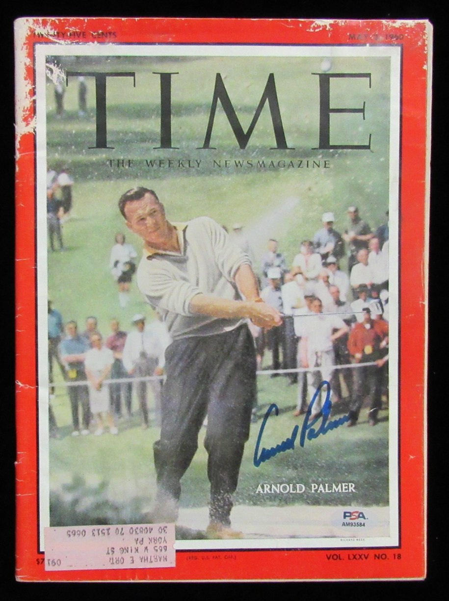 Arnold Palmer Signed May 2, 1960 TIME Magazine PSA/DNA 183684