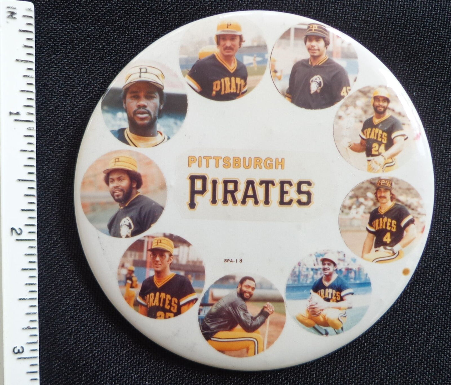 Vintage Pittsburgh Pirates Multi-Player 3 inch Button Pin