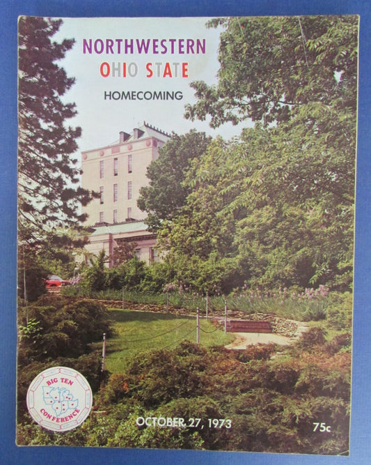 1973 Northwestern vs Ohio State Homecoming Program Griffin Heisman124113