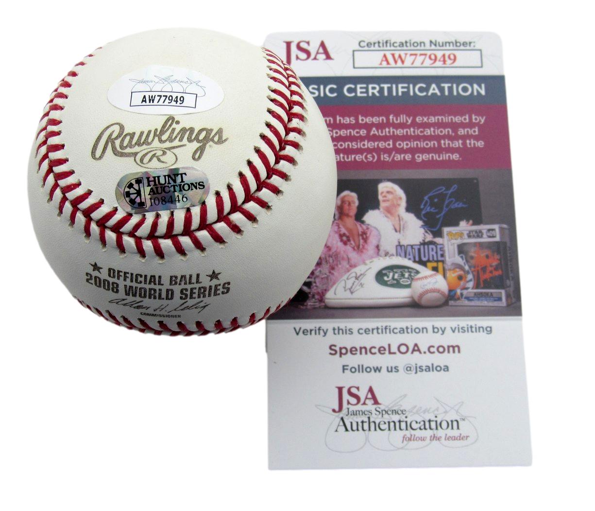 Jason Werth Signed/Inscribed 2008 World Series Baseball Phillies JSA 191276