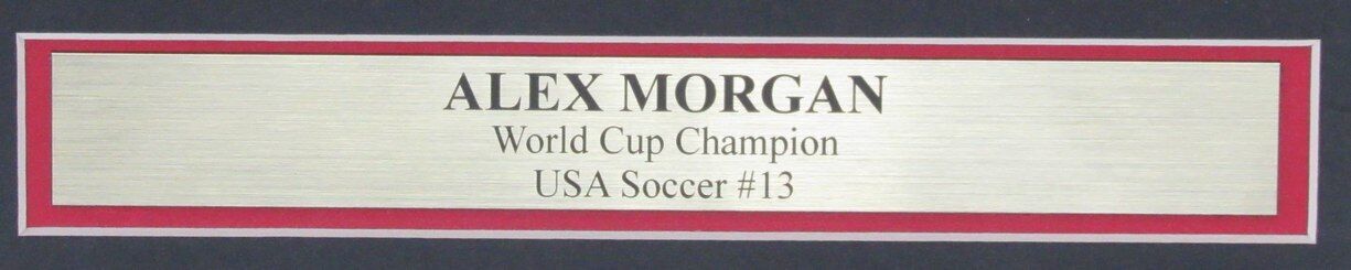 Alex Morgan Autographed 16x20 Photo U.S. Women's Soccer Framed JSA