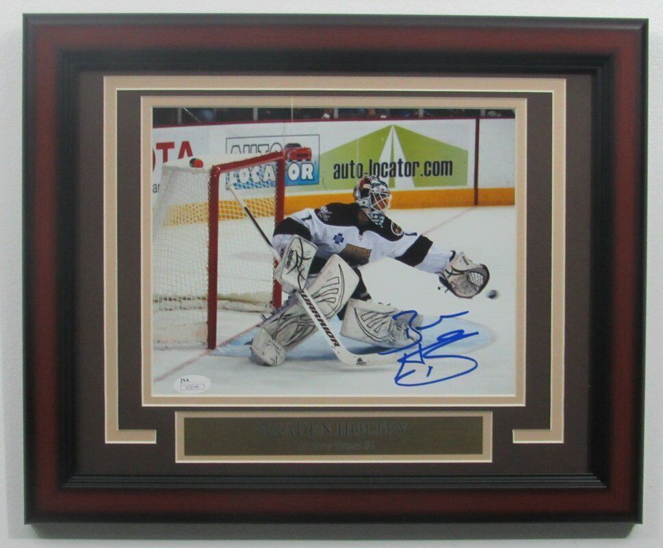 Braden Holtby Bears Signed/Autographed 8x10 Photo Framed JSA 138351