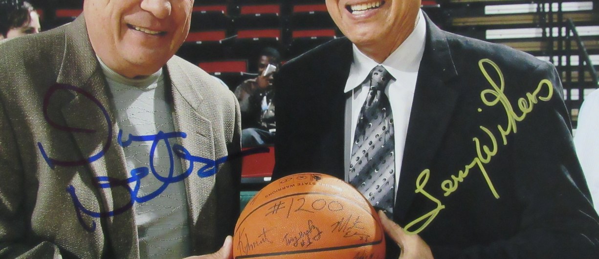 Don Nelson/Lenny Wilkens HOFers Dual-Autographed 11x14 Photo JSA 174523