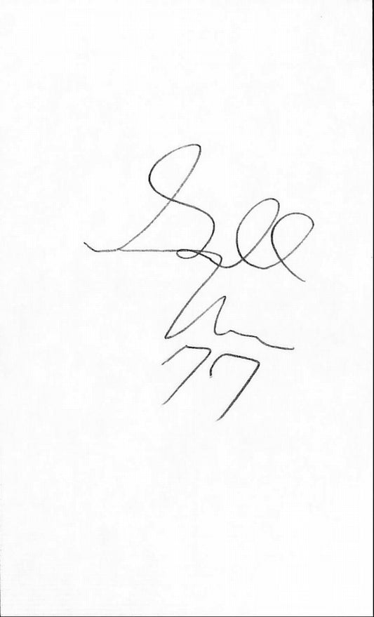 Gerald Nichols New York Jets Signed/Autographed 3x5 Index Card  189543