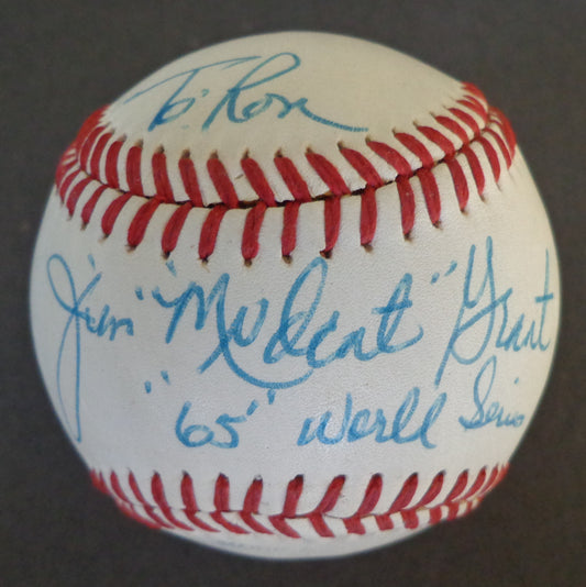 Jim Mudcat Grant Autographed/Inscribed Diamond D1 Baseball Twins 155697