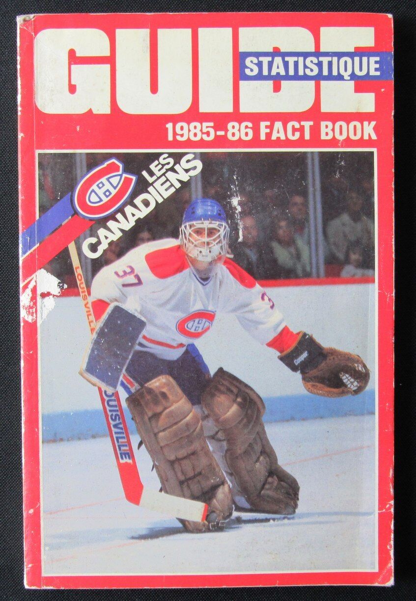 1985-86 Montreal Canadiens Ice Hockey Media Guide Yearbook 176297