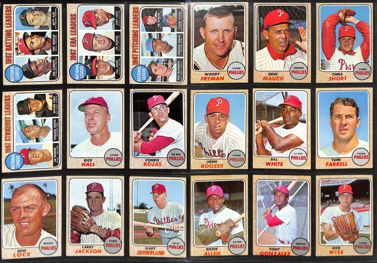 1968 TOPPS Baseball Philadelphia Phillies Team Set 30 Cards Richie Allen 189416