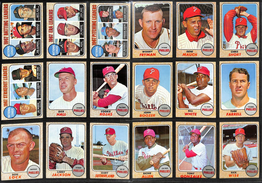 1968 TOPPS Baseball Philadelphia Phillies Team Set 30 Cards Richie Allen 189416