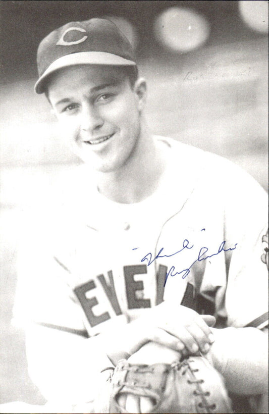 Hank Ruszkowski Indians d. 2000 Signed/Autographed 3x5  Photo 178767