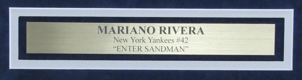 Mariano Rivera Enter Sandman Autographed 16x20 Yankees Photo Framed Steiner 8743