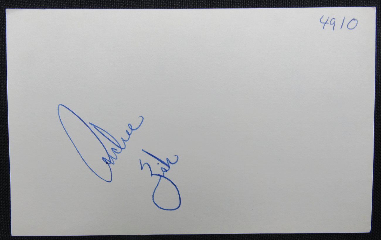 Richie Zisk 1970's Pittsburgh Pirates  Autographed/Signed 3x5 Index Card