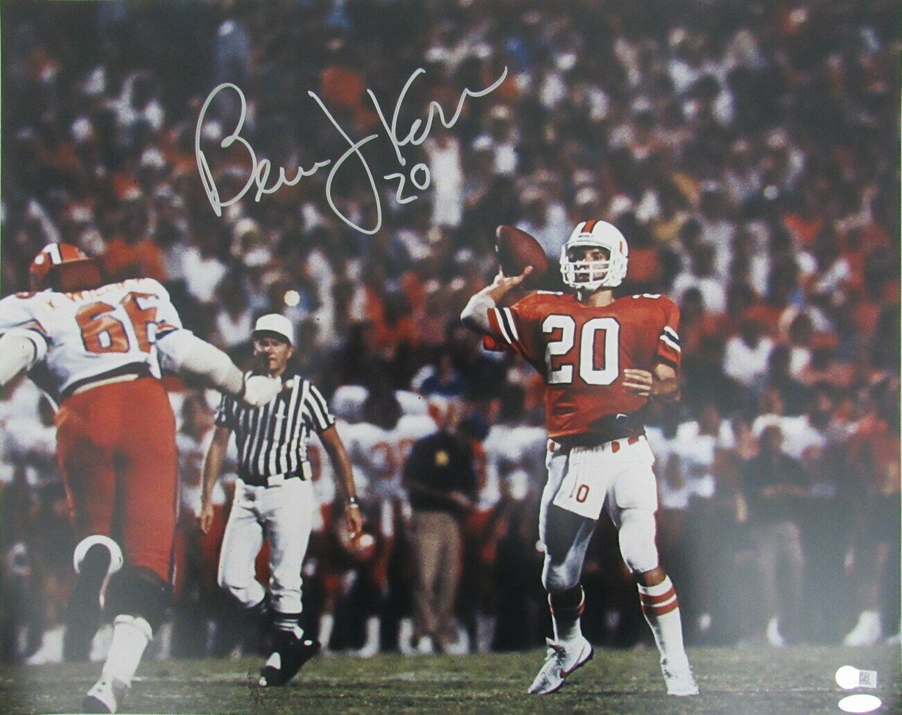 Bernie Kosar University of Miami Signed/Autographed 16x20 Photo Steiner 156804