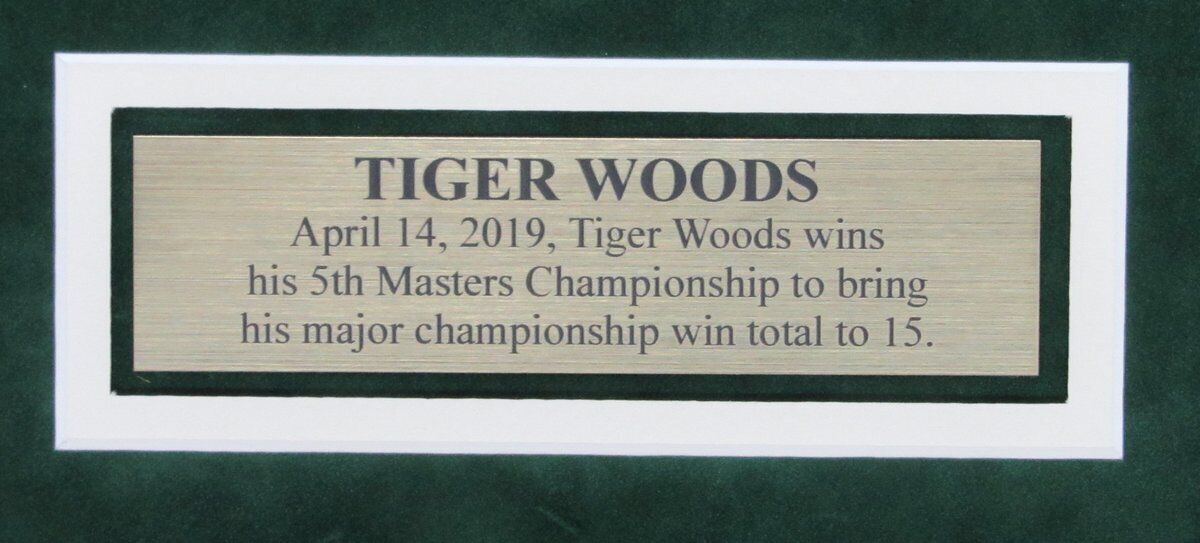 Tiger Woods 5th Masters Champ Unsigned 8x10 Photo Collage Framed 143601