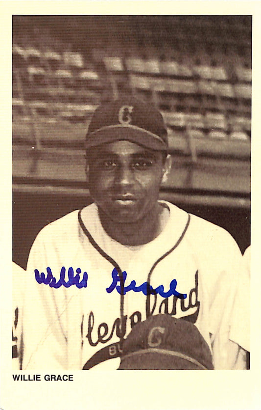 Willie Grace Signed 1991 Negro League Legends Post Card Buckeyes 181277