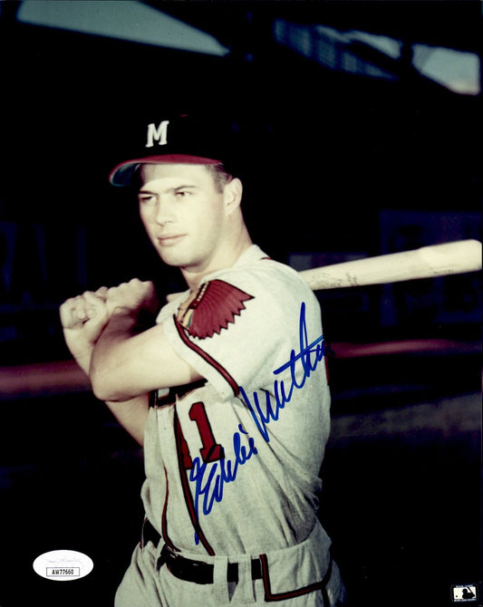 Eddie Mathews HOF Signed/Autographed 8x10 Photo Milwaukee Braves JSA 191331