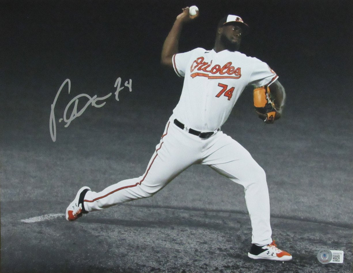 Felix Bautista Signed 11x14 Photo Baltimore Orioles Beckett 186272