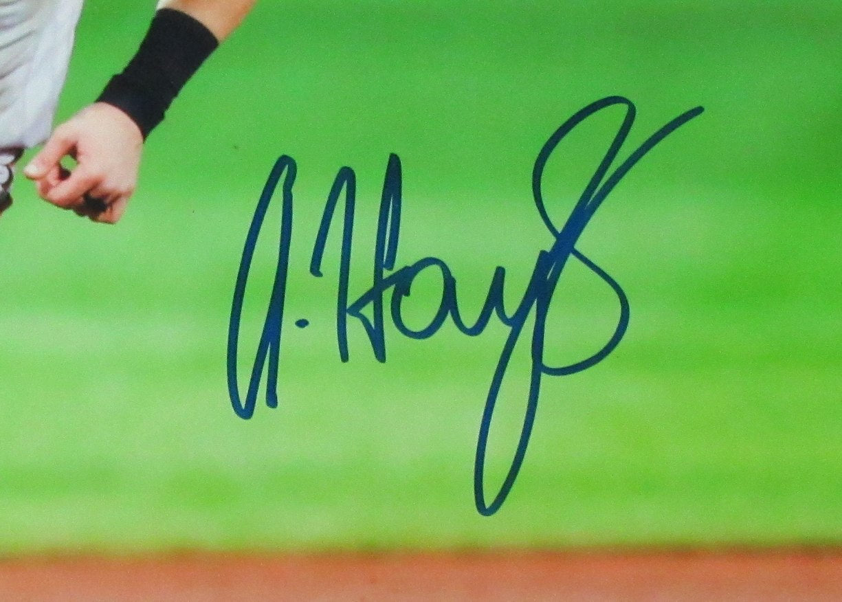 Austin Hays Signed 11x14 Photo Baltimore Orioles Framed Beckett 187163