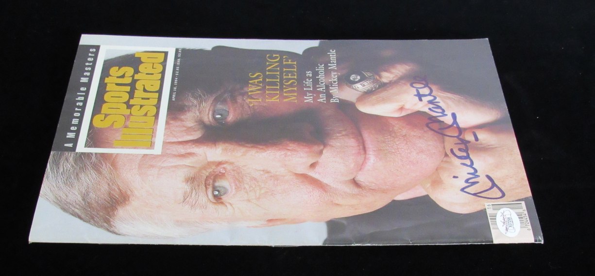 Mickey Mantle HOF Signed April 18, 1994 Sports Illustrated Magazine JSA 193295